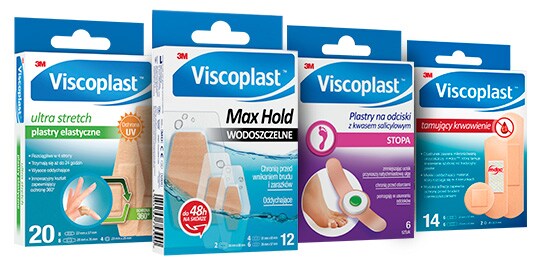 Opakowania plastrów Viscoplast
