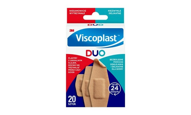 zestaw dwudziestu sztuk plastrów Viscoplast™
